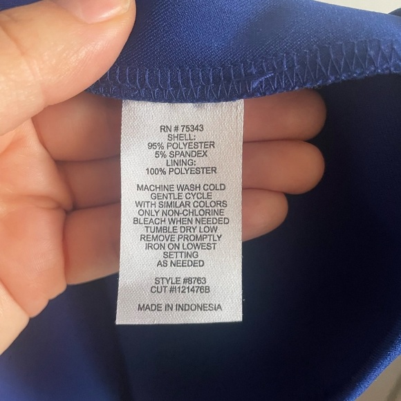 Valerie Bertinelli Blue A-Line Dress. Pre-Owned. - Picture 4 of 5